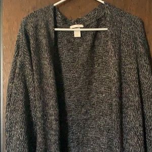 Grey cozy duster sweater